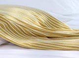 Yellow Cozy Knit Throw Blanket with Fringe - Stylish Striped Bed End Cover, 127x220CM V888-ELOSUNG20351