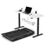 LSG Pacer M5 with Dual Motor Automatic Standing Desk 150cm in White/Black and Cable Management V420-LGTM-PACERM5-A