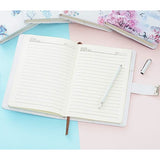 A5 Creative Password Journal with Lock, PU Leather Diary with Combination Lock Password Diary for V1188-MA05-874