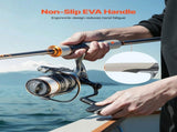 Rod and Fishing Reel Combo, IM6 Fiberglass & Carbon Fiber Spinning Rod and Reel Combo, Bass Fishing V952-GLZHFCLQX65YD6OUO001V0