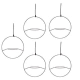 5pcs Hanging Planter Holder Rust Proof Decorative Metal Hanging Flower Pot Basket for Living Room V1294-YM0703-3111230056411