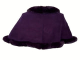 Imitation Mink Collar Knit Shawl Autumn/Winter Retro Cape, Elegant, Versatile, and V1232-FLDMWT002