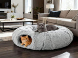 cat bed, fluffy cat bed, cat hide - away bed, multi - cat bed, pet furniture V1106-136-GRE-44379