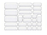 25PCS Transparent Stackable Organizer Set - 4-Size Versatile Desktop & Drawer Divider V888-ELOSUNG45731