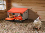 Chicken Nesting Boxes, 2 Compartments, Easy Egg Collection, Wall Mount, Easy to Assemble, Galvanized V952-JSCDXJS2GJ15PZUI4001V0