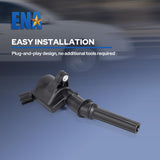Set of 8 Curved Boot Ignition Coil Pack Compatible with Ford Lincoln Mercury 4.6L 5.4L V8 V1258-DP02-WO-167