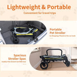 Dog Stroller Car Mounted Outdoor Pet Cart V178-66761