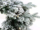 Christabelle Large 1.2m Christmas Wreath Snowy Dorchester with LED Lights Front Door Decoration 112_NATSD122