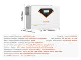 Hybrid Solar Inverter, 3500W, All in One Pure Sine Wave Power Inverter Charger, 220V AC, with V952-LWGPNKYTJ230DIY24V7
