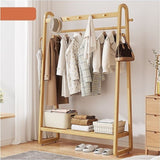 Wood 160x100cm Clothes Rack Slim Stylish Space Saving V63-840831