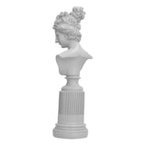 Character Figurine Desktop Craft Ornament Resin Statue for Living Room Office Coffee ShopWhite V1294-YM0901-3115210117913