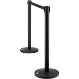 Crowd Control Stanchions, 2-Pack Crowd Control Barriers, Carbon Steel Baking Painted Stanchion Queue V952-ZGGLZHSTZX2J6KF5TV0