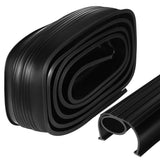 Extra Thick Black Garage Door Bottom Seal for Weatherproofing, Insulation, Noise Reduction, and V1369-AZ3-W-21684