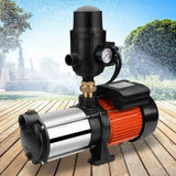 Giantz Garden Water Pump High Pressure 1800W Multi Stage Tank Rain Irrigation Black PUMP-ST5-1800W-TPC