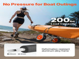 Kayak Cart, 90 kg Load Capacity, Foldable Kayak Trolley with 25.4 cm Solid Rubber Tires & 1 Ratchet V952-SPSPHTTC10IN3S906001V0