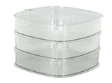 Transparent Dish Dust Cover Dustproof Multi Layer Dish Cover Multifunctional Food Cover 3 Layer V1294-YM0703-3118230076511