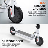 VALK Synergy 5 Electric Scooter, 400W, AU Compliant, Motorised eScooter for Adults, White V219-TRNESCVAS5W