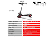 VALK Primal 9 Dual Motor Electric Scooter, 1600W, AU Compliant, for Extreme Hill Climbing, Black/Red V219-TRNESCVAP9RA