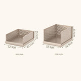 White Wardrobe Storage Organizers 2 Piece Set High & Low Pull-Out Drawer Style for Clothes V888-ELOSUNG51359