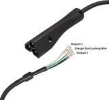 48V Golf Cart Charger Plug 3-Pin Triangle Handle Connector with Wire Fits EZGO RXV 604321, 611219 V1259-DP01-A-5450