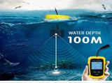 Portable Fish Depth Finder Water Handheld Fish Finder Sonar Castable Kayak Boat Fishfinder V1192-AZ-W-3809