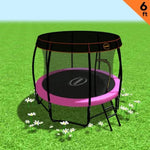 Kahuna Trampoline 6 ft with Roof - Pink TRA-KAH-06-PK-RF