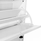 Levede Shoe Cabinet 4 Flip Drawers Vertical Storage Rack Organiser Entryway EA0292-WH-4-AU