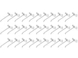 30pcs Supermarket Hook Iron Grid Shelf Hook Jewelry Display Shelf Hook 3.5mm Thickness15cm / 5.9in V1294-YM0721-3117210001012
