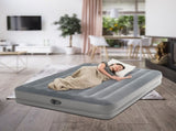 Intex Queen Dura-Beam Prestige Gray Airbed with Fastfill USB Pump 64114
