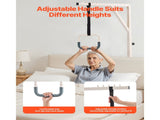 Trapeze Bar for Bed Mobility, Height-Adjustable Bed Trapeze with 2 Casters, 350LBS Weight Capacity V952-CSDJLDXDJSJZTUI9AV0