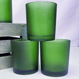 40 Bulk Pack Green Frosted Glass Votive Candle Holders Table Centreoieces Xmas Wedding Anniversary V382-GREENFHX40