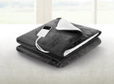 Giselle Electric Throw Rug Heated Blanket Washable Snuggle Flannel Winter Grey EB-THROW-RUG-DS-GY
