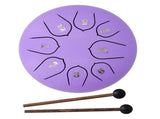 6in 8 Tones Tongue Drum with Mallets Music Book Musical Percussion Instruments for Meditation V1294-YM0714-3117210189212