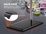 Lab Stand Support, Laboratory Retort Support Stand 2 Sets, Steel Lab Stand 23.6" Rod and 8.3" x 5.3" V952-SYZJJP2JT60C7MCUSV0