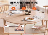 Plastic Table Cover, 48 x 48 Inch 2.0 mm Thick Clear Table Protector, Round PVC Desk Mat, Waterproof V952-YXPVCZB48X48UGUKXV0