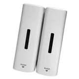 Shower Soap Dispenser 350ml 2 Chamber Leakproof Wall Mount Manual Shampoo and Conditioner Dispenser V1294-YM0901-3112250034411