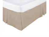 KINGDOM Box Pleated Valance Linen - DOUBLE V442-KIT-VALANCE-225TC-LINEN-DS
