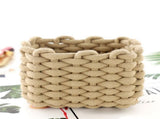 Small Cat Ears Toy Organizer, Woven Cotton Rope Basket, Decorative Nursery Bins & Boxes Gift Basket V1189-LWWAL-20260401-06447