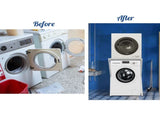 Dryer Stand Over Front Loading Washing Machine, 100kg Heavy Duty Steel Stacking Kit, 102x67x60cm XFYA-DS-WH