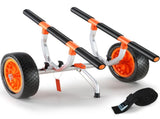 Adjustable Kayak Cart Canoe Boat Carrier 450lbs Load with 12'' Solid Tires V952-S450LBS12INCHFZNLV0