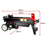 Yukon 7 Tonne 2000W Electric Hydraulic Log Splitter Wood Cutter with Side Protectors LOG-ELE-07P