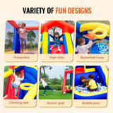 Inflatable Bounce House, Outdoor High Quality Playhouse Trampoline, Jumping Bouncer with Blower, V952-CQCBBHYC910PNGK5GV3