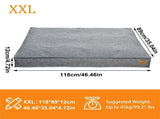 Washable Waterproof Dog Bed Sofa with Removable Cover - Orthopedic Linen Pet Pillow Bed for Small V767-P-XD2236-2XL-GY