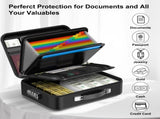 3-Layer Fireproof & Waterproof File Organizer Box with Security Lock - EVA V888-ELOSUNG42916