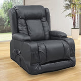 Lift Heated Leather Recliner Electric Massage Chair with USB port V63-847651