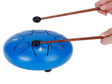 6in Tongue Drum 8Tones Ethereal Hand Pan Drums with Drumstick Percussion InstrumentBlue V1294-YM0721-3117200192311