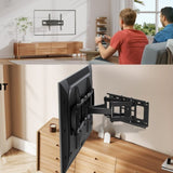 Full Motion Wall Mount TV Bracket Swivel & Tilt LED17 32 40 43 50 55 60 65 70 75 Double arm V201-W12850595