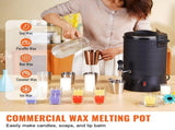 Wax Melter for Candle Making 6.5Liter Electric Pot Commercial or Home Use V952-RLTYT65L1200WNUZ7V3