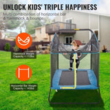 6FT Trampoline for Kids, 72" Indoor/Outdoor Toddlers Trampoline, Mini Baby Trampoline with Safety V952-DWJXBC6YCDWJRH2SYV0