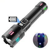 Carton Box Rechargeable High-Power Emergency Flashlight Super Bright Portable Outdoor Patrol Torch V888-ELOSUNG13554
